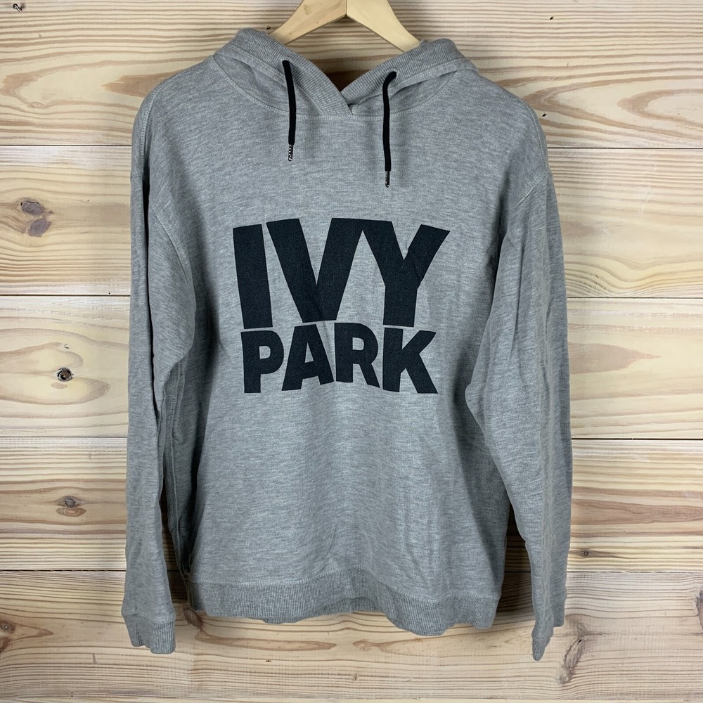 Ivy Park Hoodie Small‎ Pullover Gray Oversized Streetwear Terry Sweatshirt